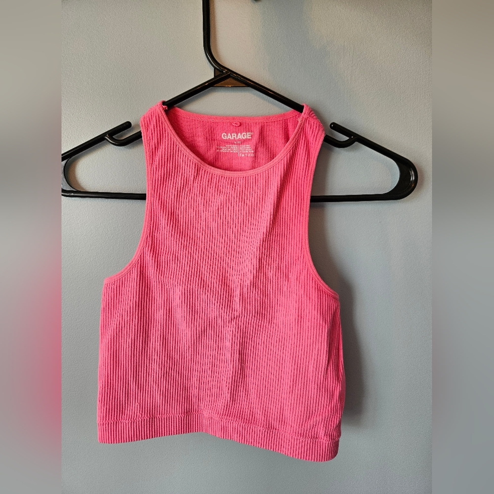 Garage Vibrant Pink Sleeveless Top